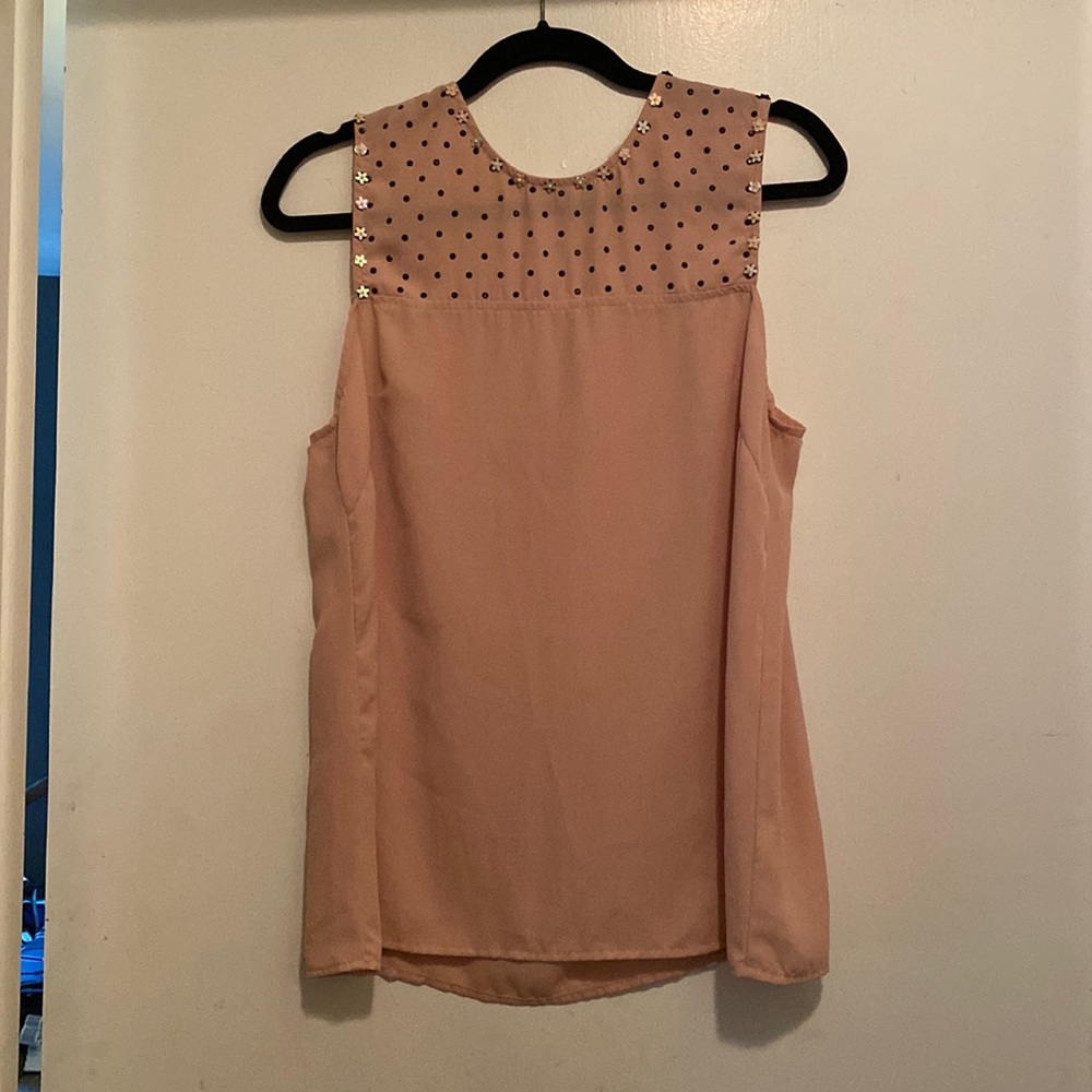 Embellished Flowy Dressy Tank